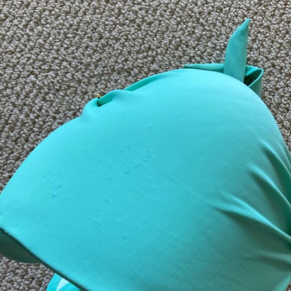 Victoria’s Secret Underwire Halter Bikini Swim Top Mint Green 32DD Adjustable - Picture 7 of 8